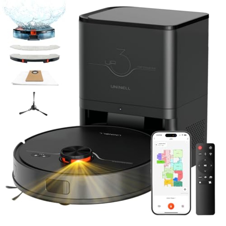 Smart Home Robot - 家庭用掃除ロボット UR3、ABS樹脂製ボディ、白色、強力な吸引力とスマートなナビゲーション