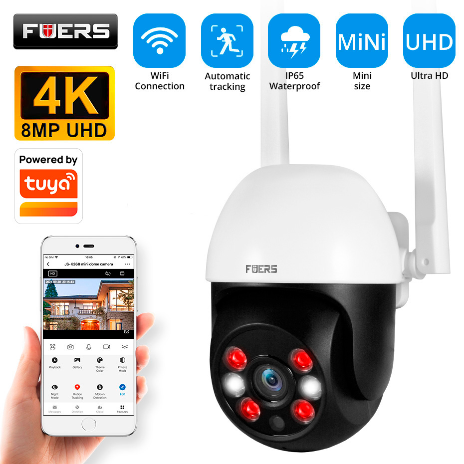 Smart Home Camera Ezviz - Fuers 8MP 4K IPカメラ 屋外用 家庭用セキュリティ