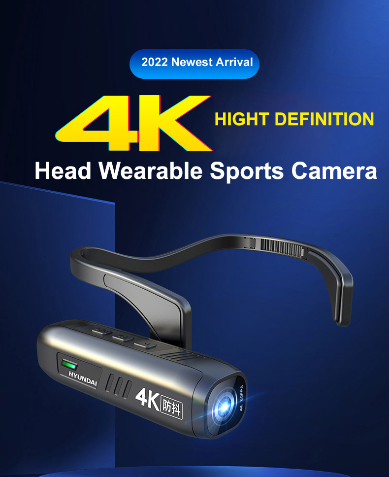 Smart Home Cctv - スマートアウトドアスポーツ5KヘッドウェアラブルカメラWiFiデジタルミニアクションカムコーダープロフェッショナルジンバル手ブレ補正CCTVセキュリティカメラ