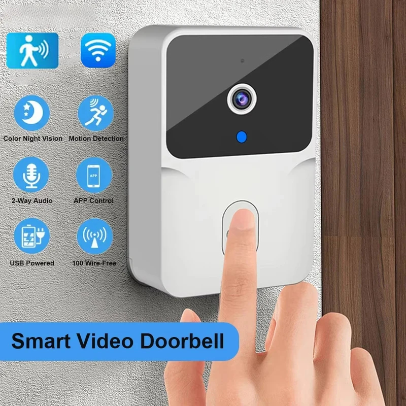 Smart Home Cctv - スマートホーム WiFi ビデオドアベル ワイヤレス電話 双方向インターホンシステム IR