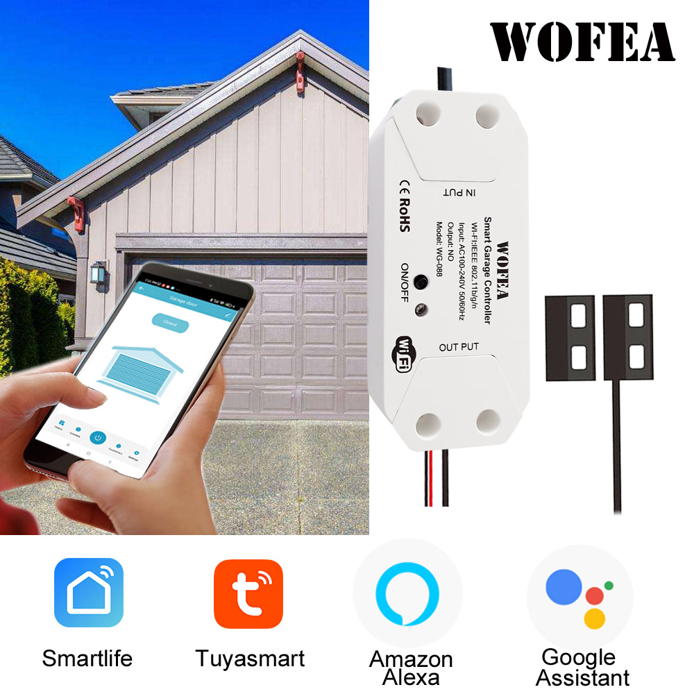 Smart Home Technology - Wofea Tuya スマート WIFI 2.4G ガレージドアオープナーコントローラー