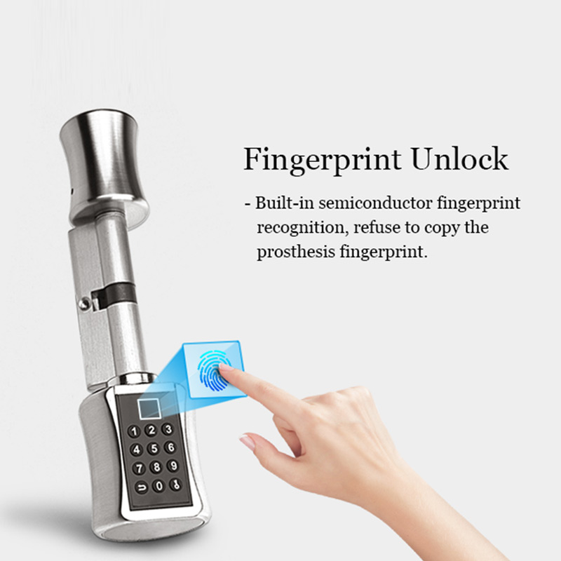 指紋スマートシリンダーロックパスワードとバイオメトリック電子 - Smart Home Technology のレビューと価格