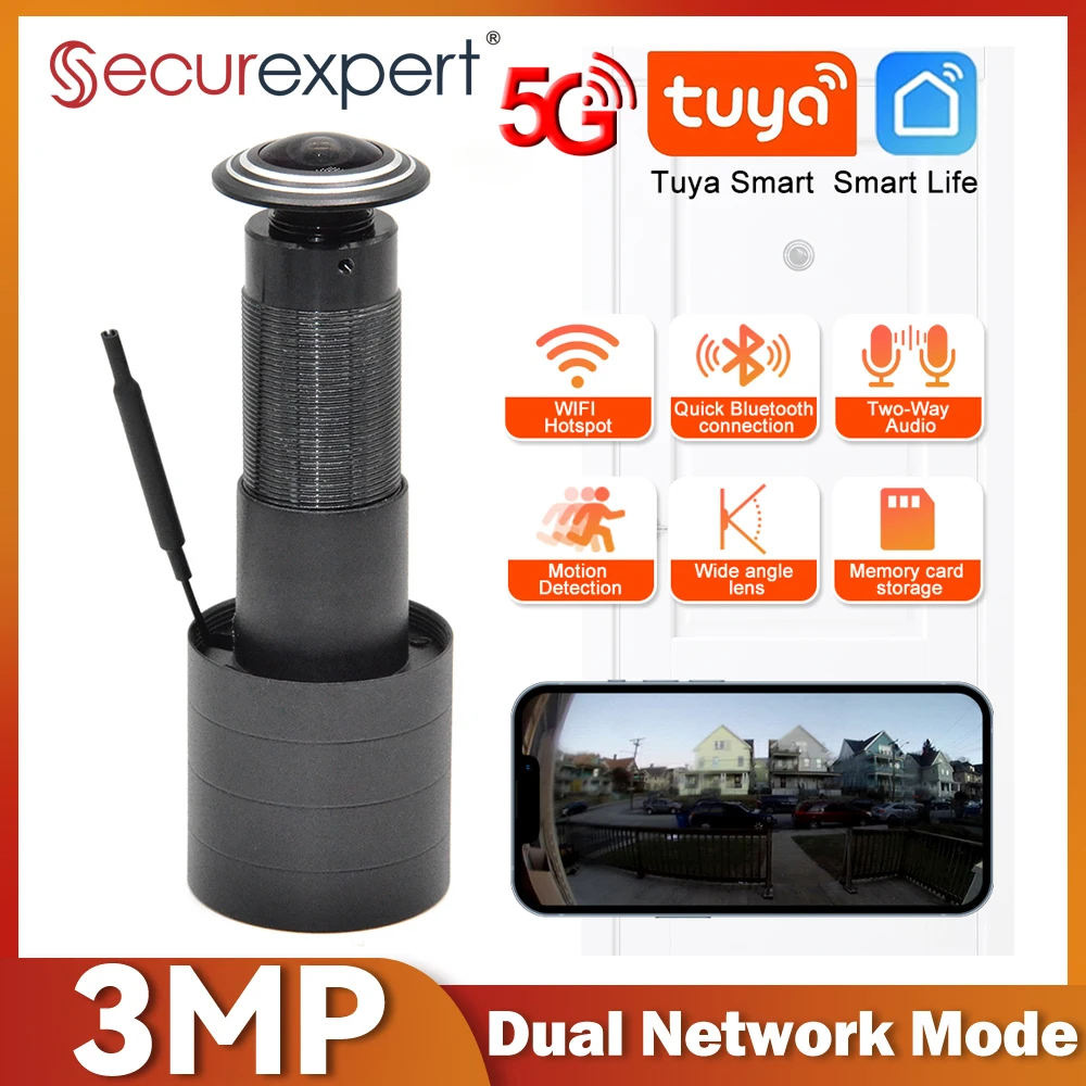 3MP HD 2.4G/5G WiFi ドアビューアーカメラ - Smart Home Camera Ezviz のレビューと価格