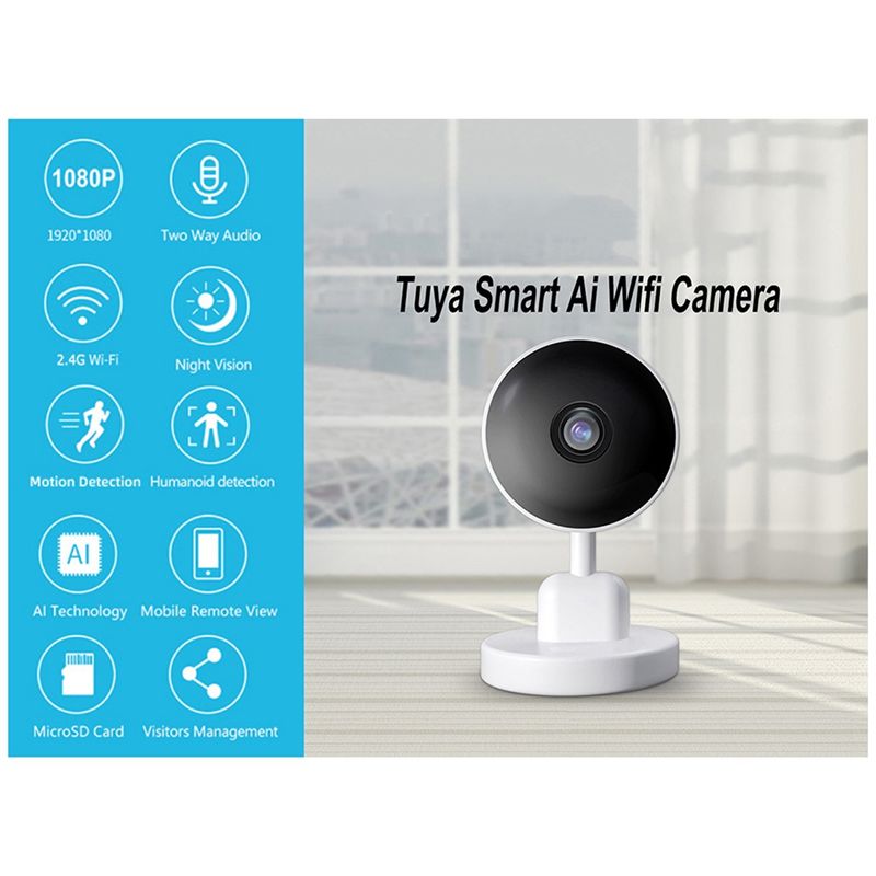 必須の屋内 Wifi Tuya カメラ、ベビーモニター、スマ - Smart Home Cctv のレビューと価格