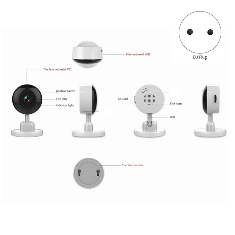 必須の屋内 Wifi Tuya カメラ、ベビーモニター、スマ - Smart Home Cctv のレビューと価格