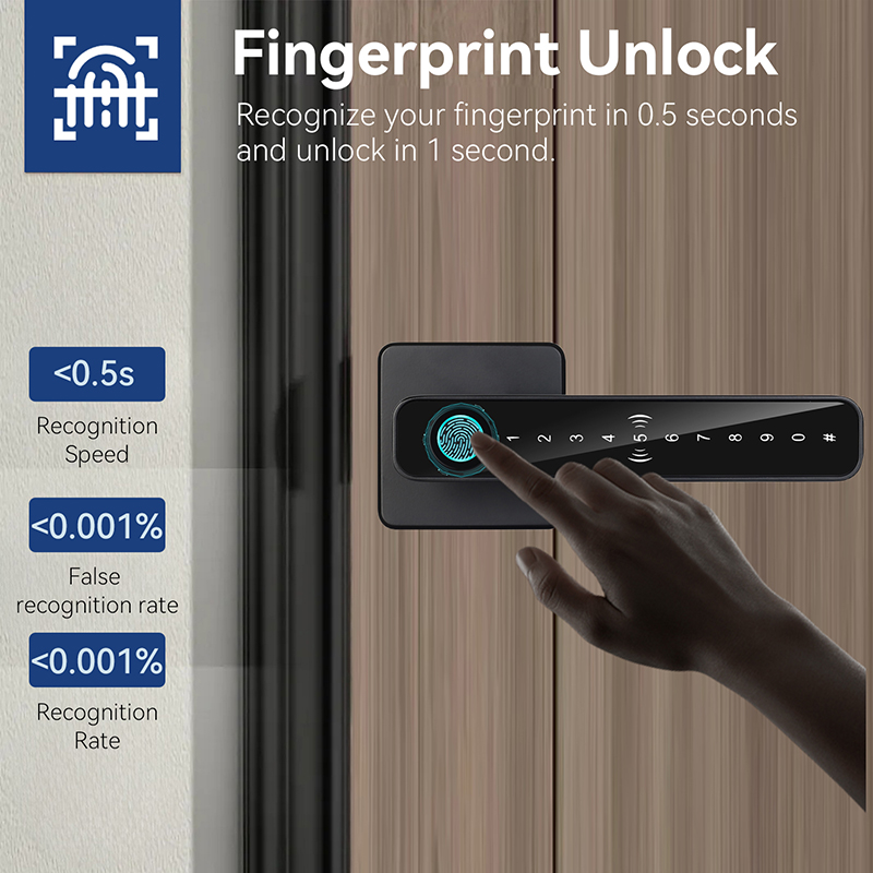 XSDTS Tuya ハンドル指紋キーカードデジタルスマート - Smart Home Technology のレビューと価格