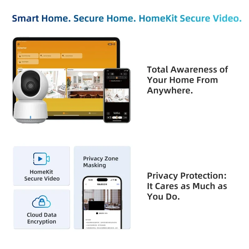 オリジナルAqaraスマートカメラE1 2K 1296P 3 - Smart Home Cctv のレビューと価格