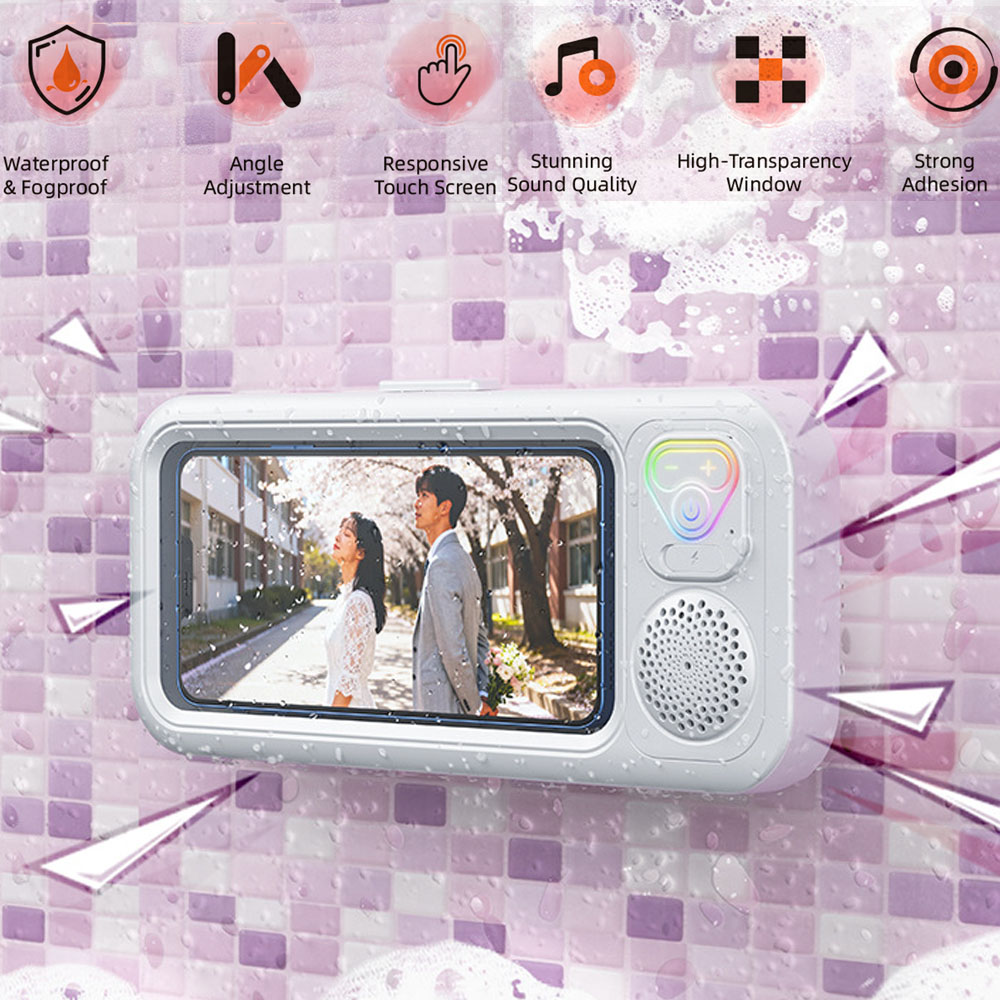 ポータブル吸盤 Bluetooth スピーカー浴室スマート超 - Smart Home Ynf のレビューと価格