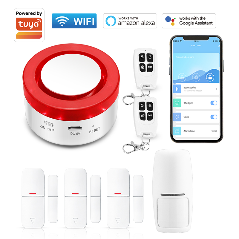 Tuya-ワイヤレスセキュリティアラームシステムキット,Wi - Smart Home Demo Kit のレビューと価格