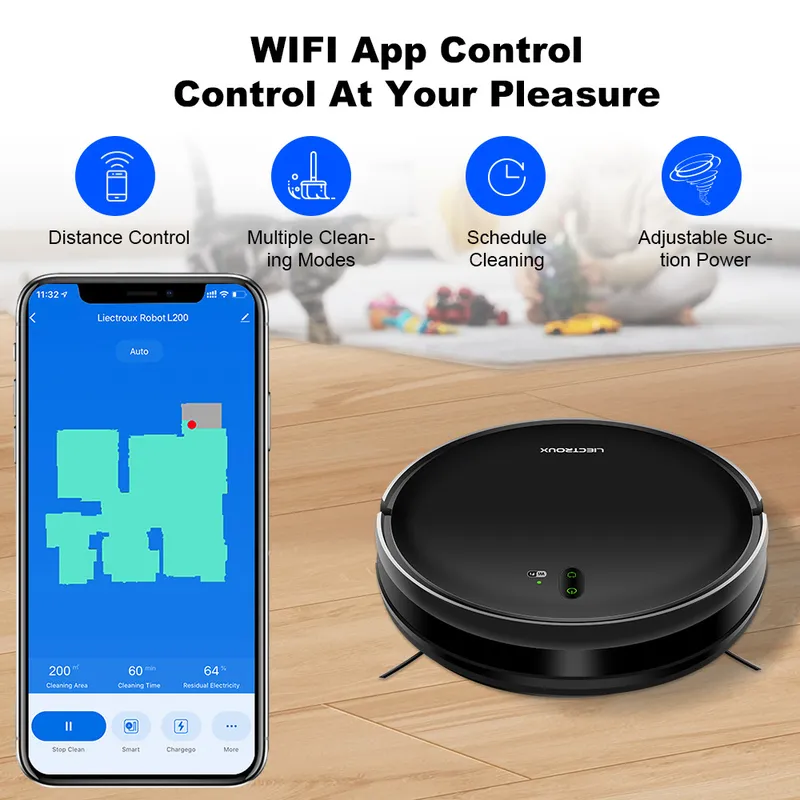 LIECTROUX L200 ロボット掃除機 スマートアプリ - Smart Home Robot のレビューと価格