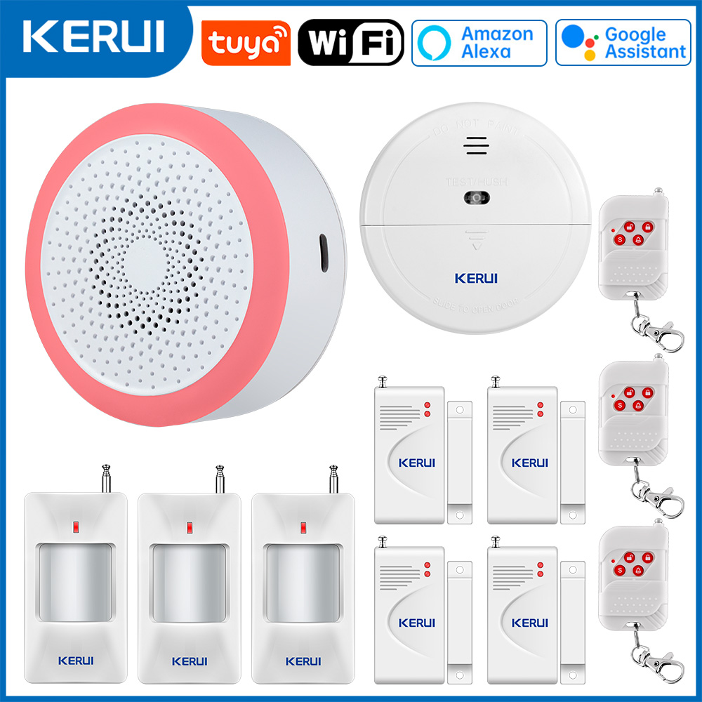 KERUI Tuya スマートホームアラームハブ WiFi  - Smart Home Demo Kit のレビューと価格