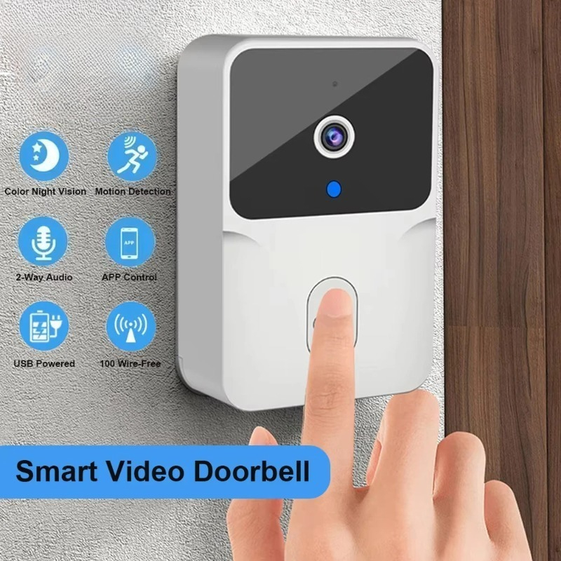 スマートホームWiFiドアベルHDカメラ赤外線アラーム無線双 - Smart Home Cctv のレビューと価格