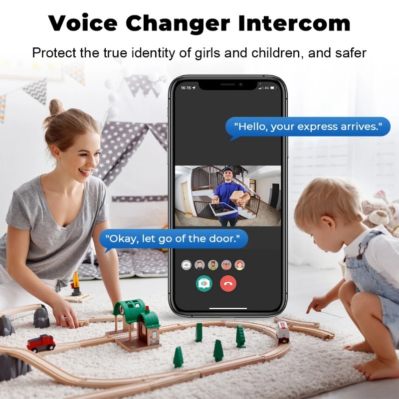 スマートホームWiFiドアベルHDカメラ赤外線アラーム無線双 - Smart Home Cctv のレビューと価格