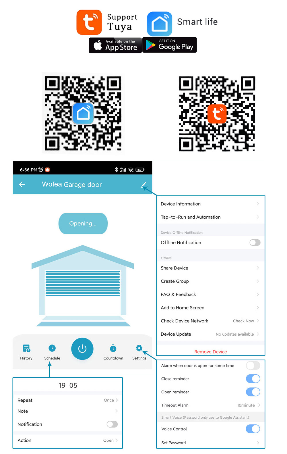 Wofea Tuya スマート WIFI 2.4G ガレージ - Smart Home Technology のレビューと価格